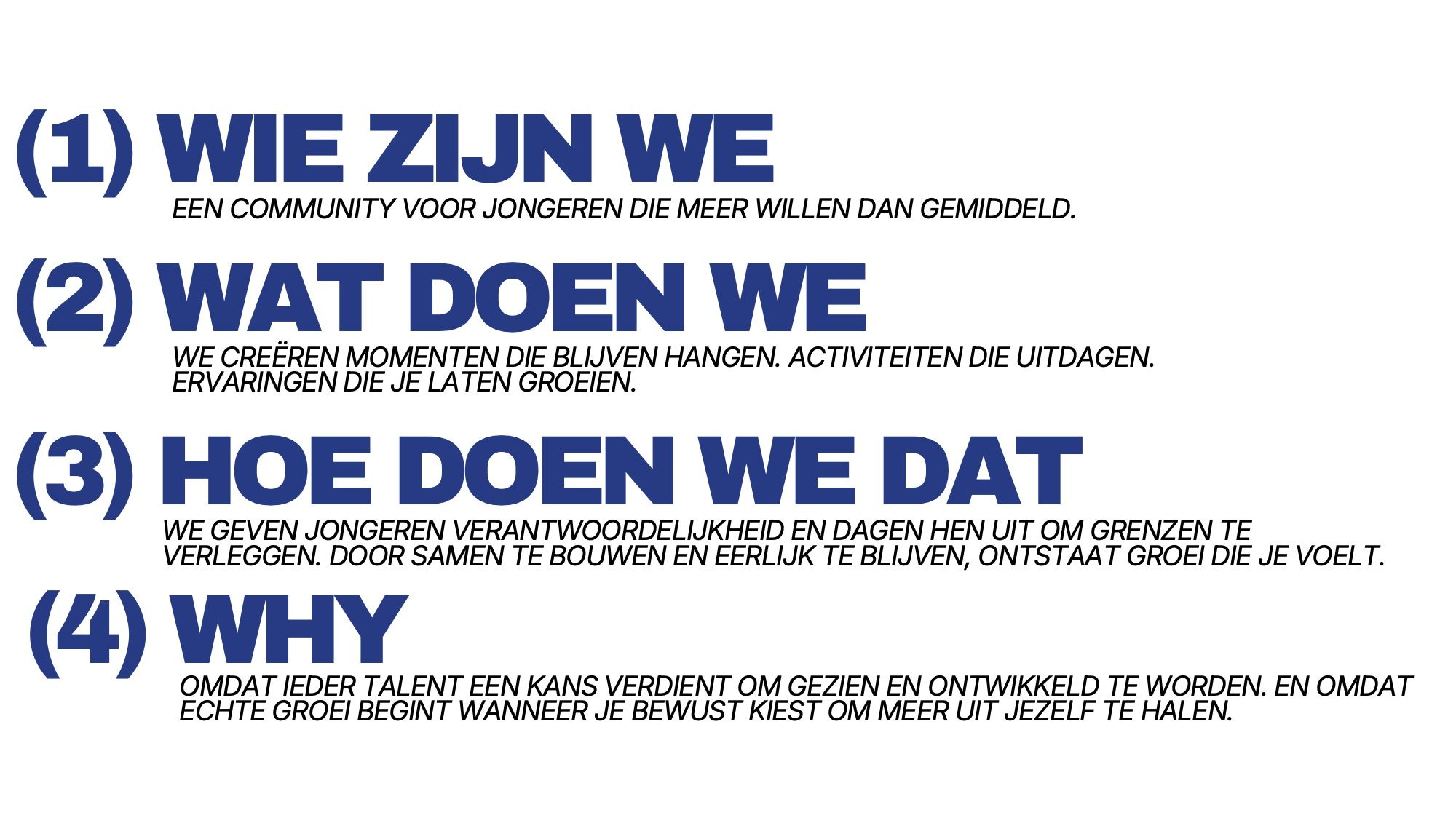 Stijlgidspagina van STRYVE: wie zijn we, wat doen we, hoe doen we dat, en waarom.